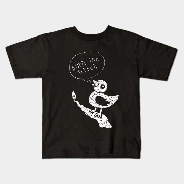Burn the Witch - White Kids T-Shirt by bangart